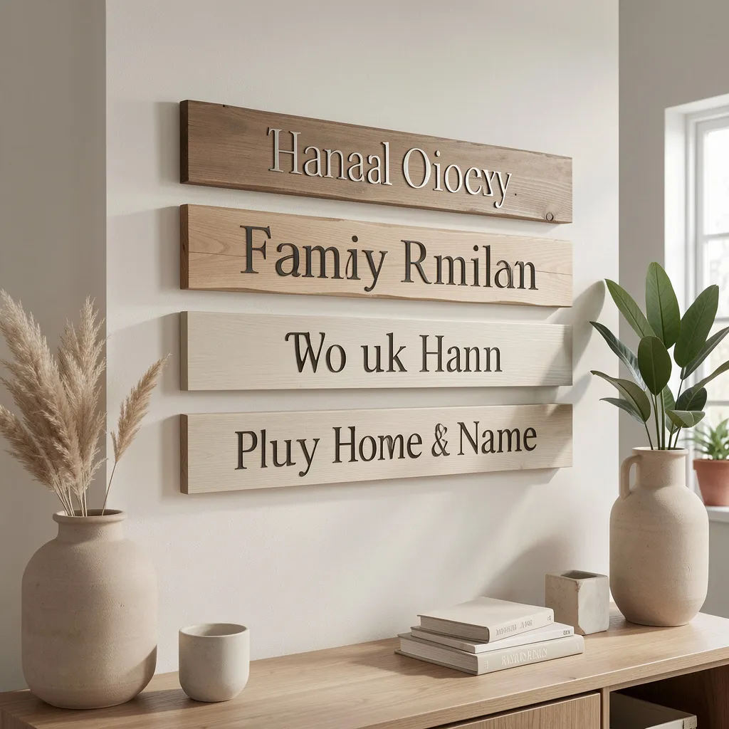 Gallery of script and serif sign designs